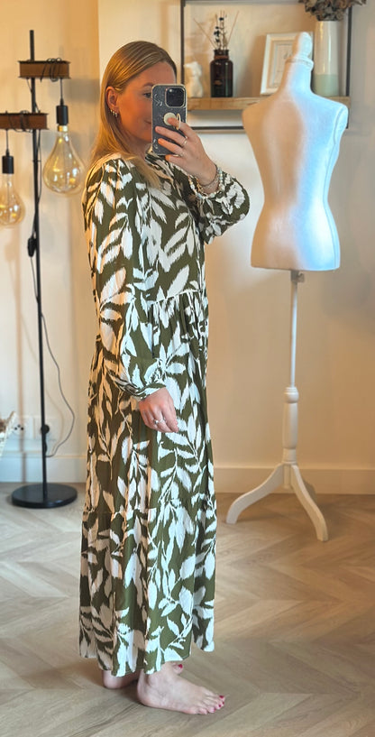 Robe longue motif cachemire modèle Riya T.38