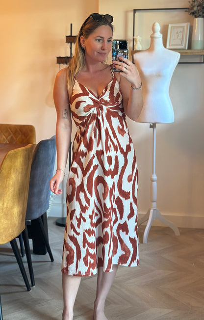 Robe imprimé animalier T.34