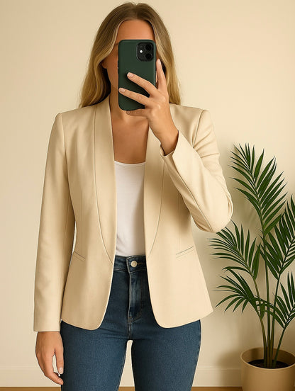Blazer beige clair T.38