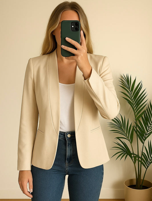 Blazer beige clair T.38