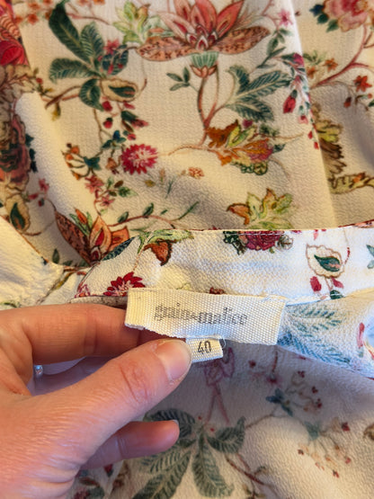 Veste kimono fluide imprimé floral T.40