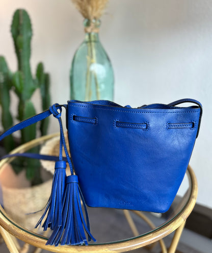 Sac seau en cuir bleu - Polo Ralph Lauren