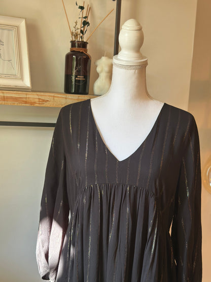 Robe fluide noire T.42