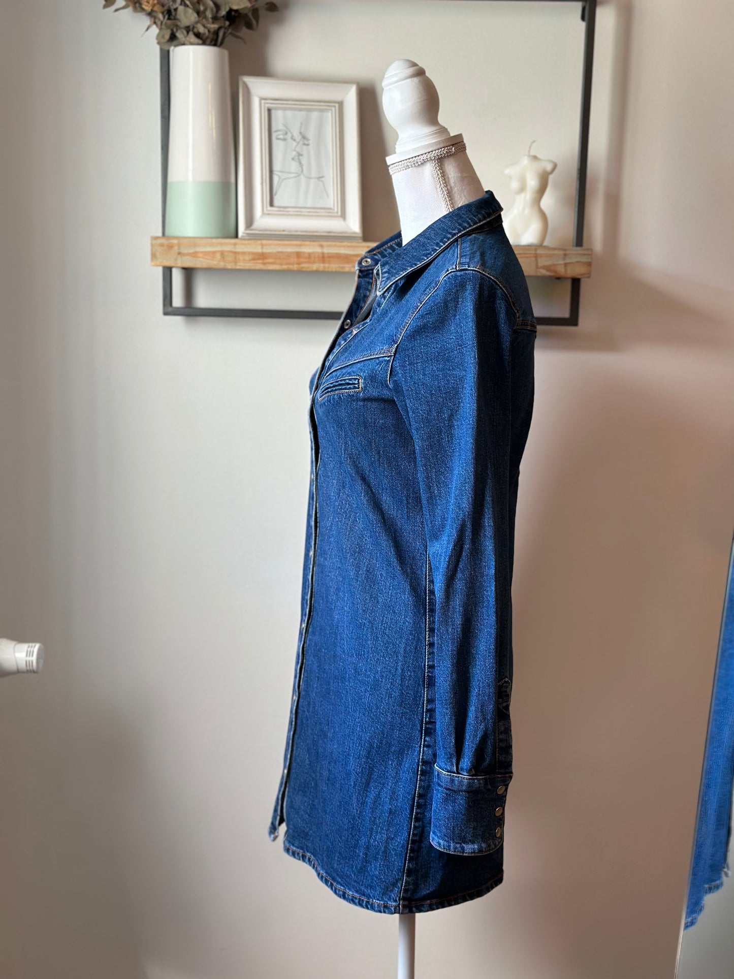 Robe en jean en denim coton T.34