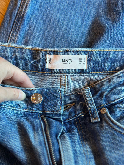 Jean droit uni Denim 100 % coton T.36