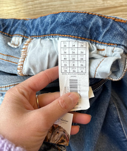 Jean skinny, bleu, taille haute modèle Émilie T.36