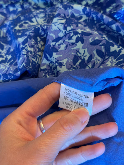 Robe fluide imprimé bleu T.36/38