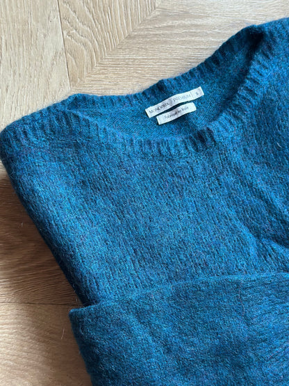 Pull maille duveteuse alpaga & cachemire T.36