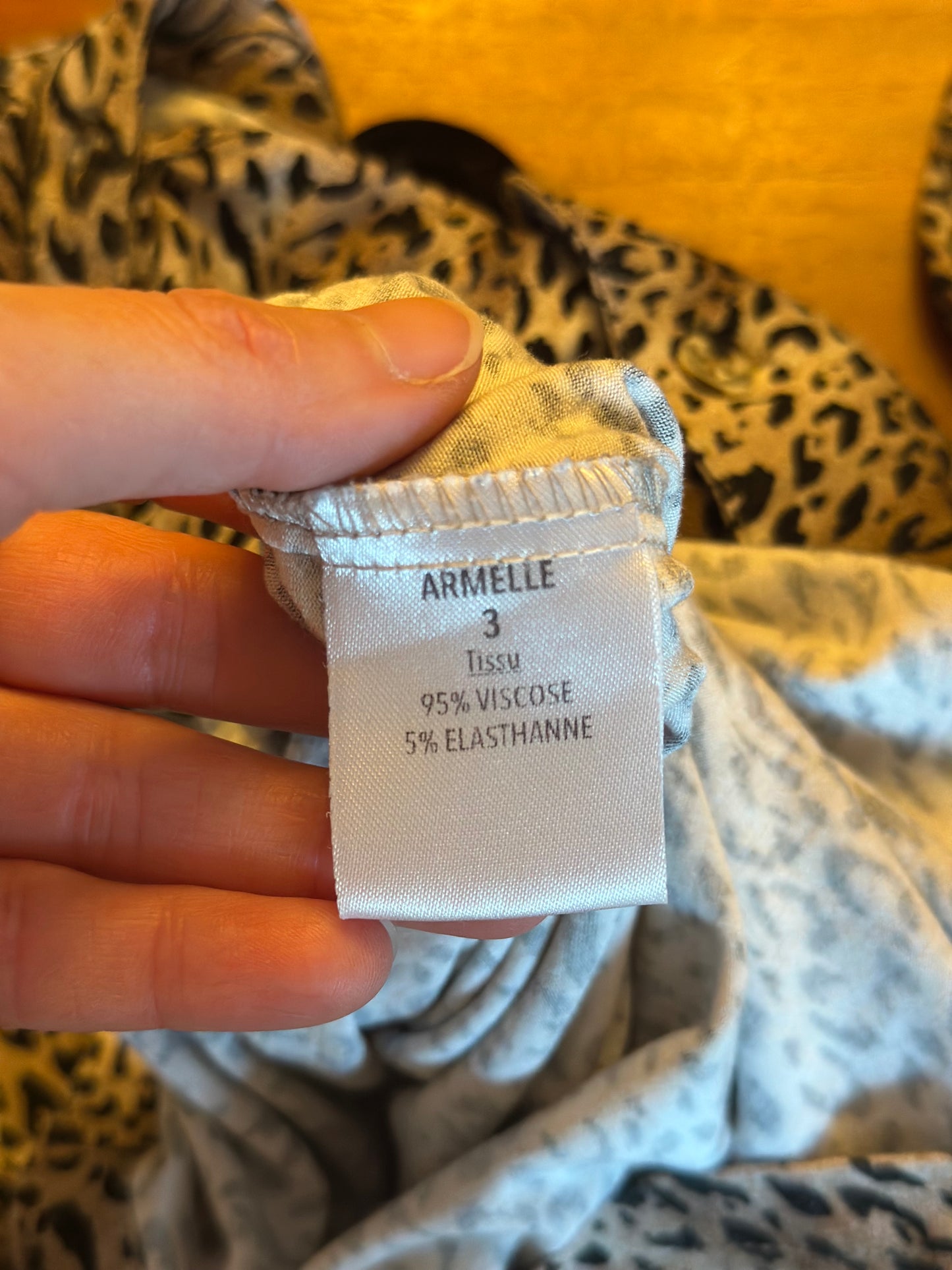 Chemise imprimé léopard modèle Armelle T.40/42