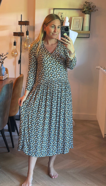 Robe longue fluide fleurie T.40