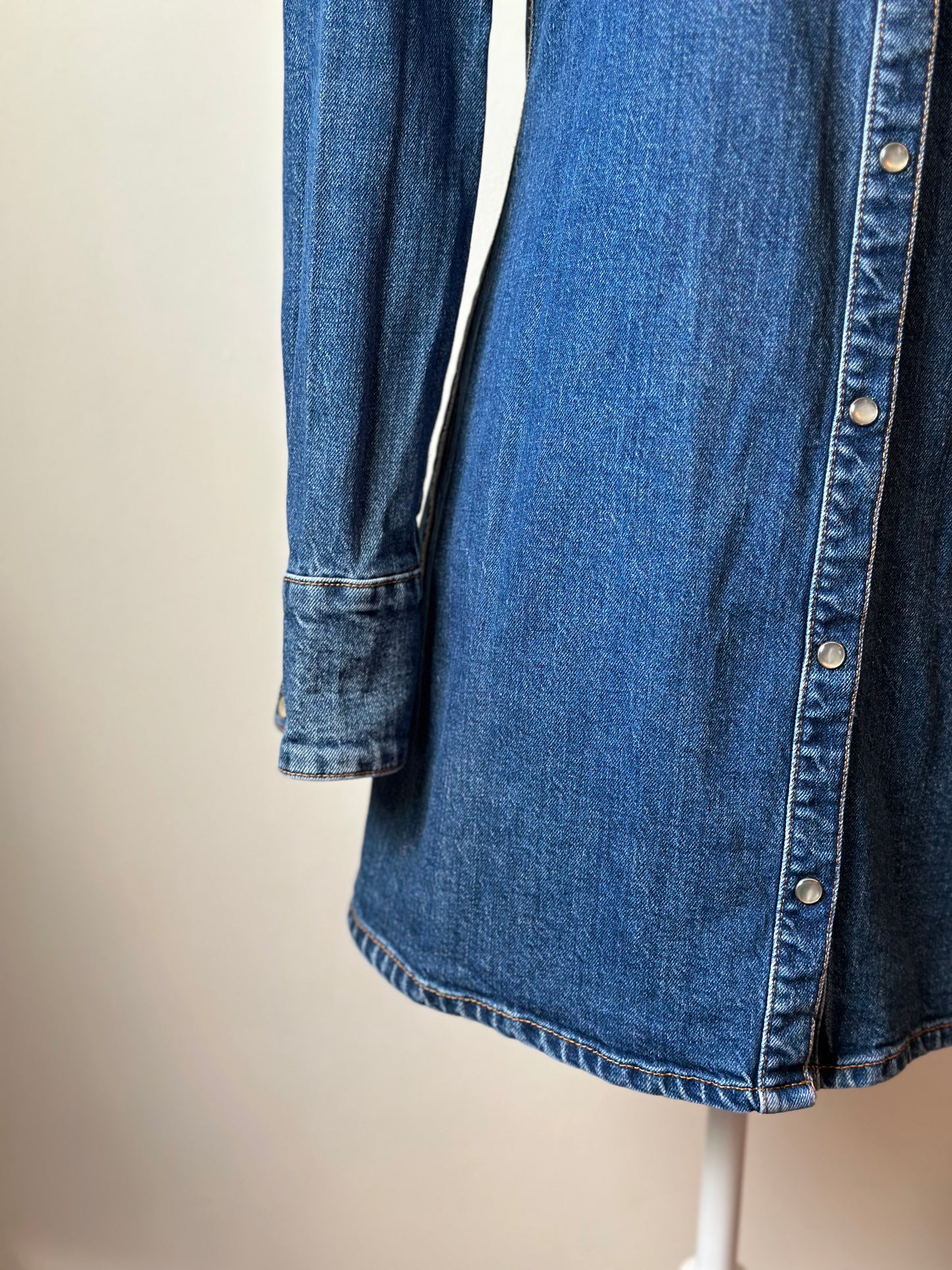 Robe en jean en denim coton T.34