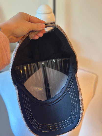 Casquette en velours côtelé unie neuf