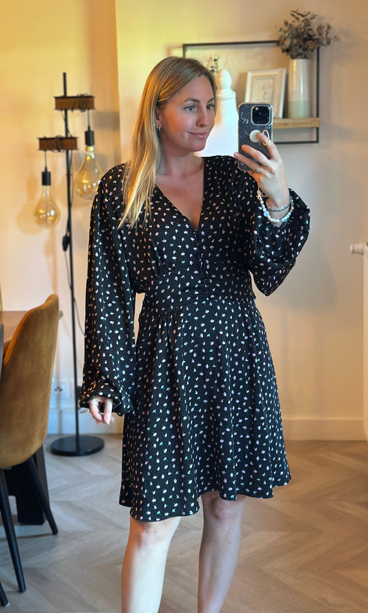 Robe fluide imprimé fleurs T.42