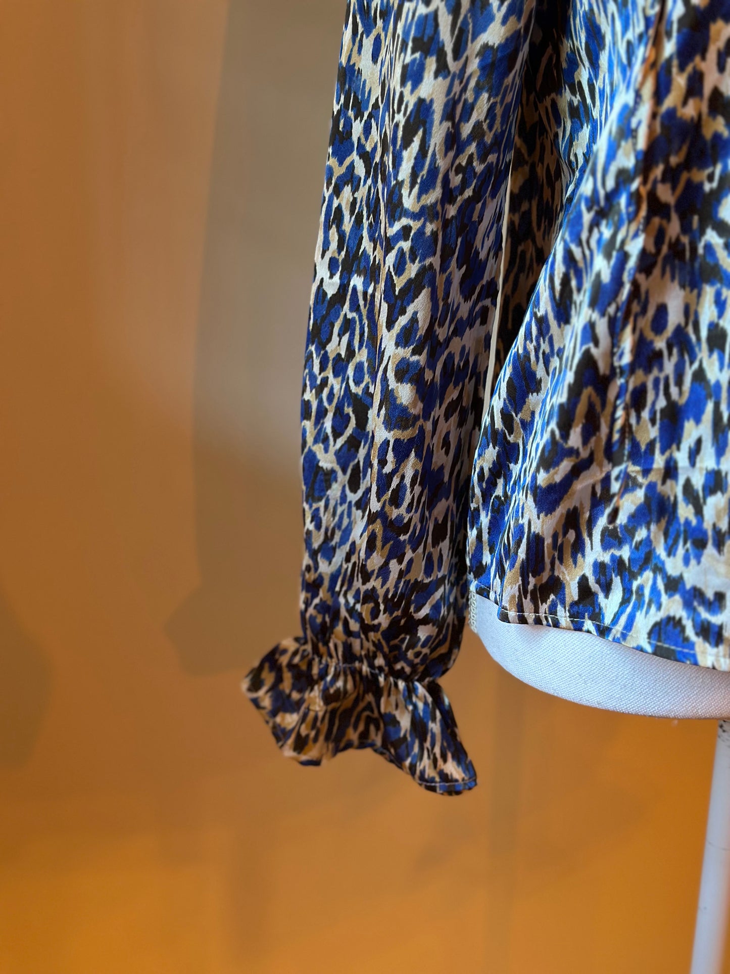 Blouse imprimé léopard bleu T.36/38