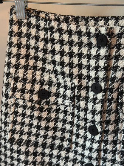 Jupe motifs pied-de-poule T.36