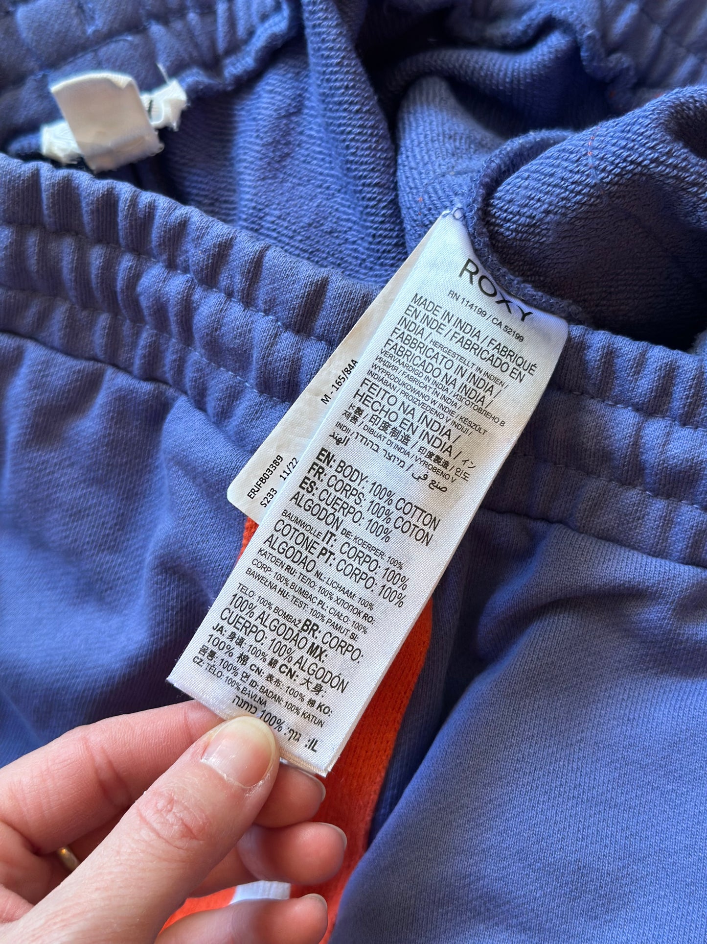 Ensemble jogging bleu sweat oversize pantalon T.38