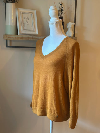 Pull col V laine alpaga mérinos T.36/38