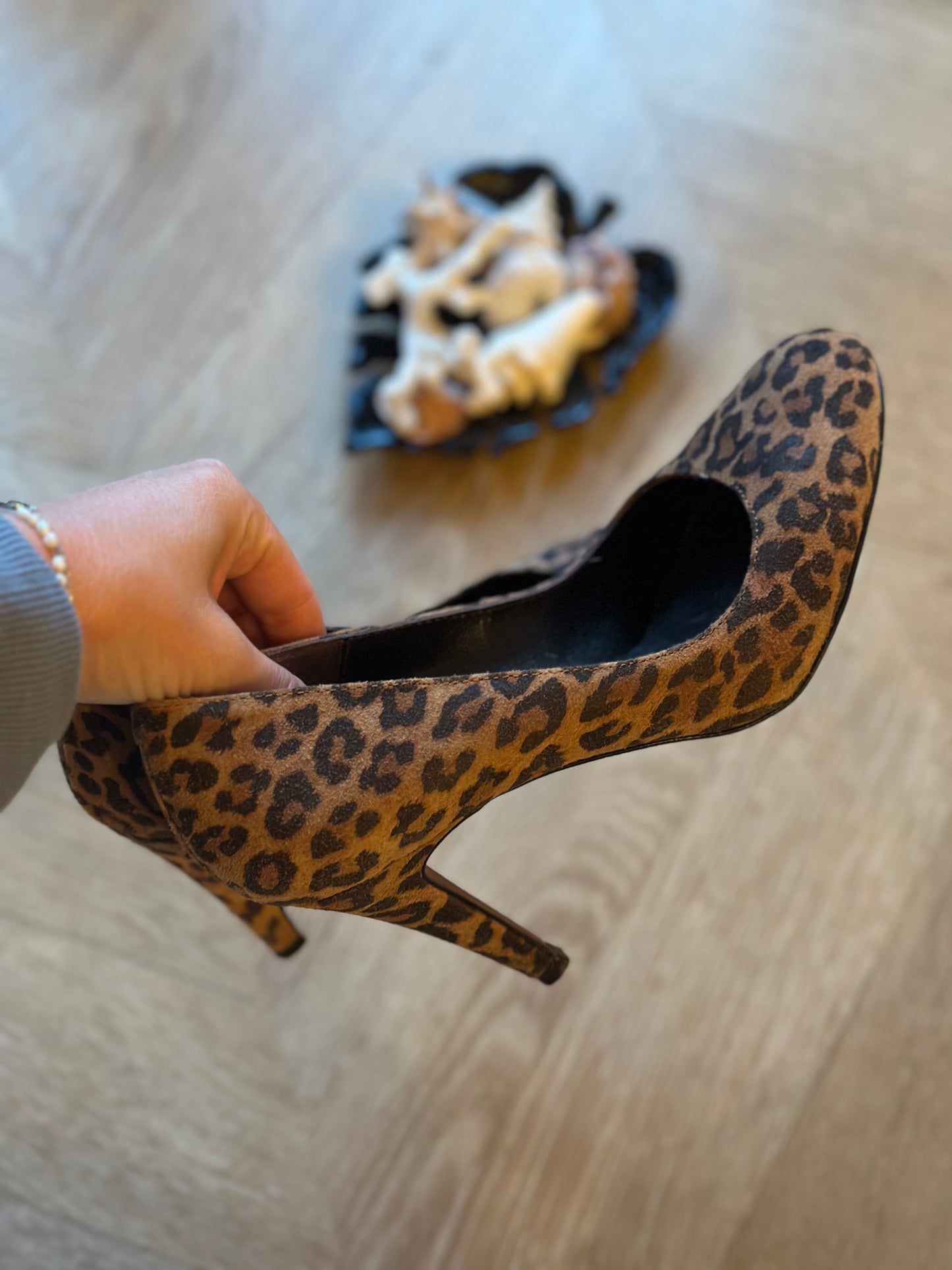 Escarpins léopard en cuir P.37