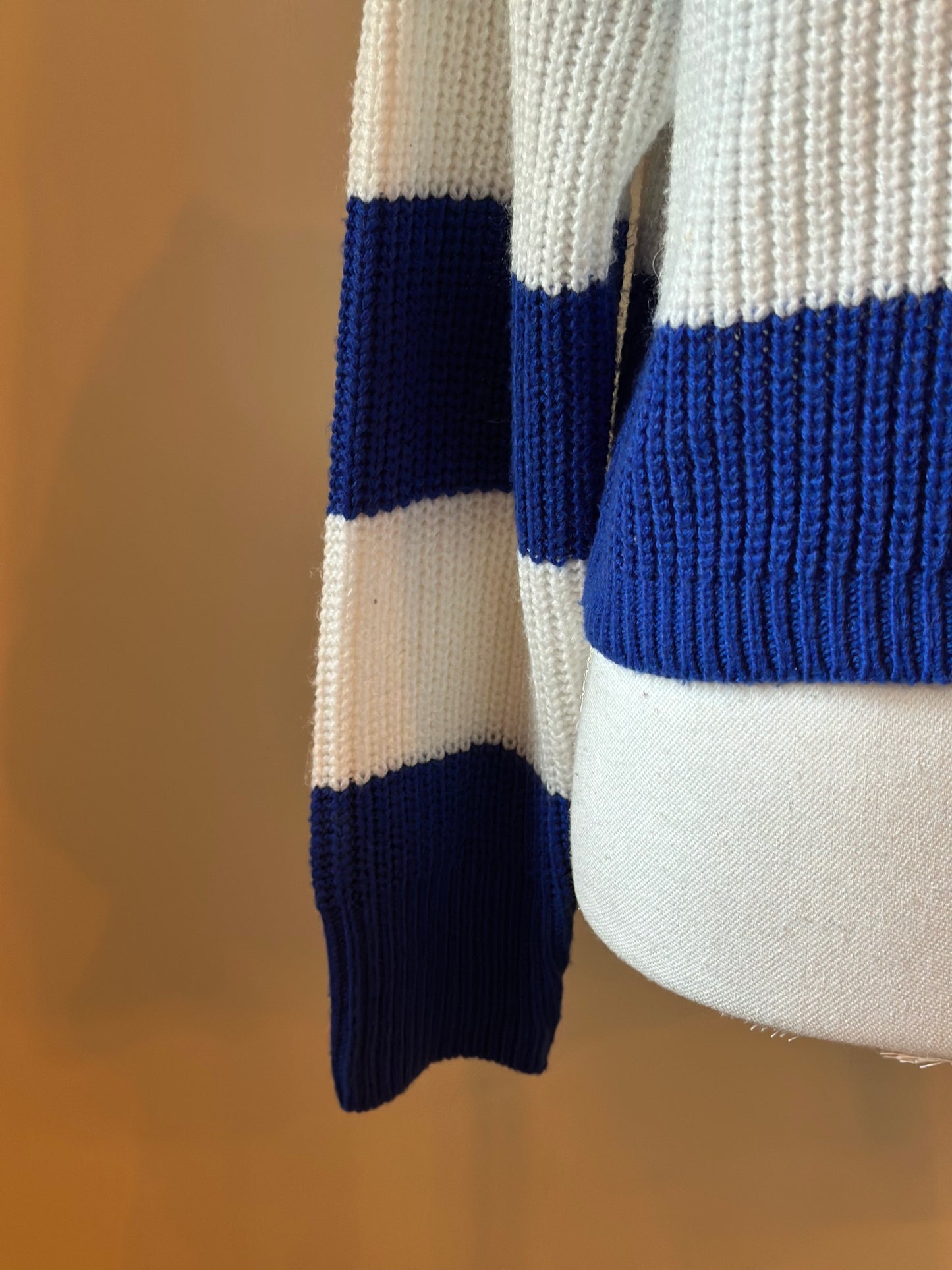 Pull marinière rayé bleu blanc T.38