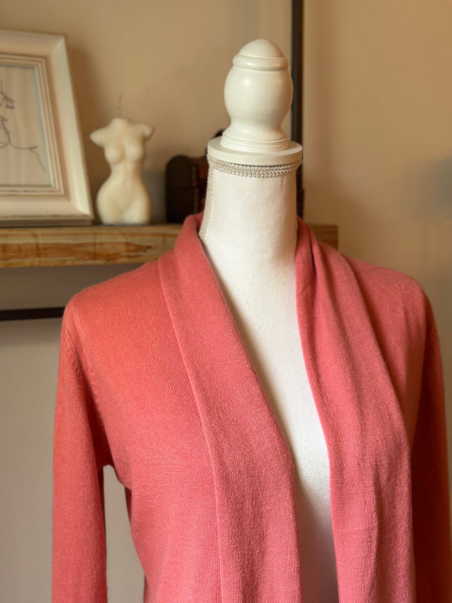 Gilet rose maille fine T.36