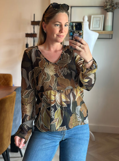 Blouse imprimé floral T.36