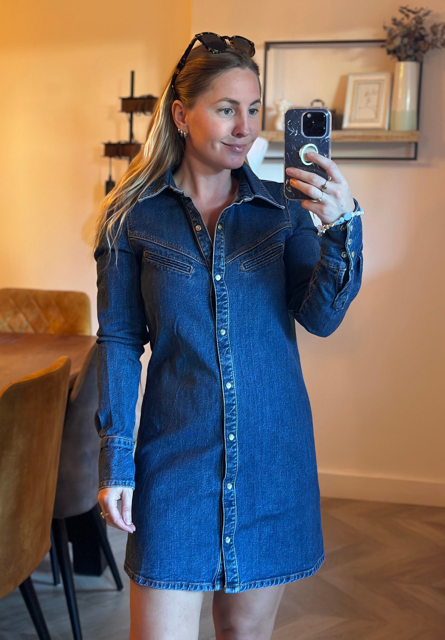 Robe en jean en denim coton T.34