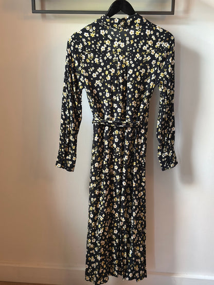 Robe longue portefeuille fleurie T.34