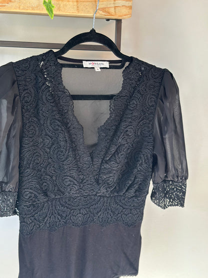 Body en dentelle noire T.36