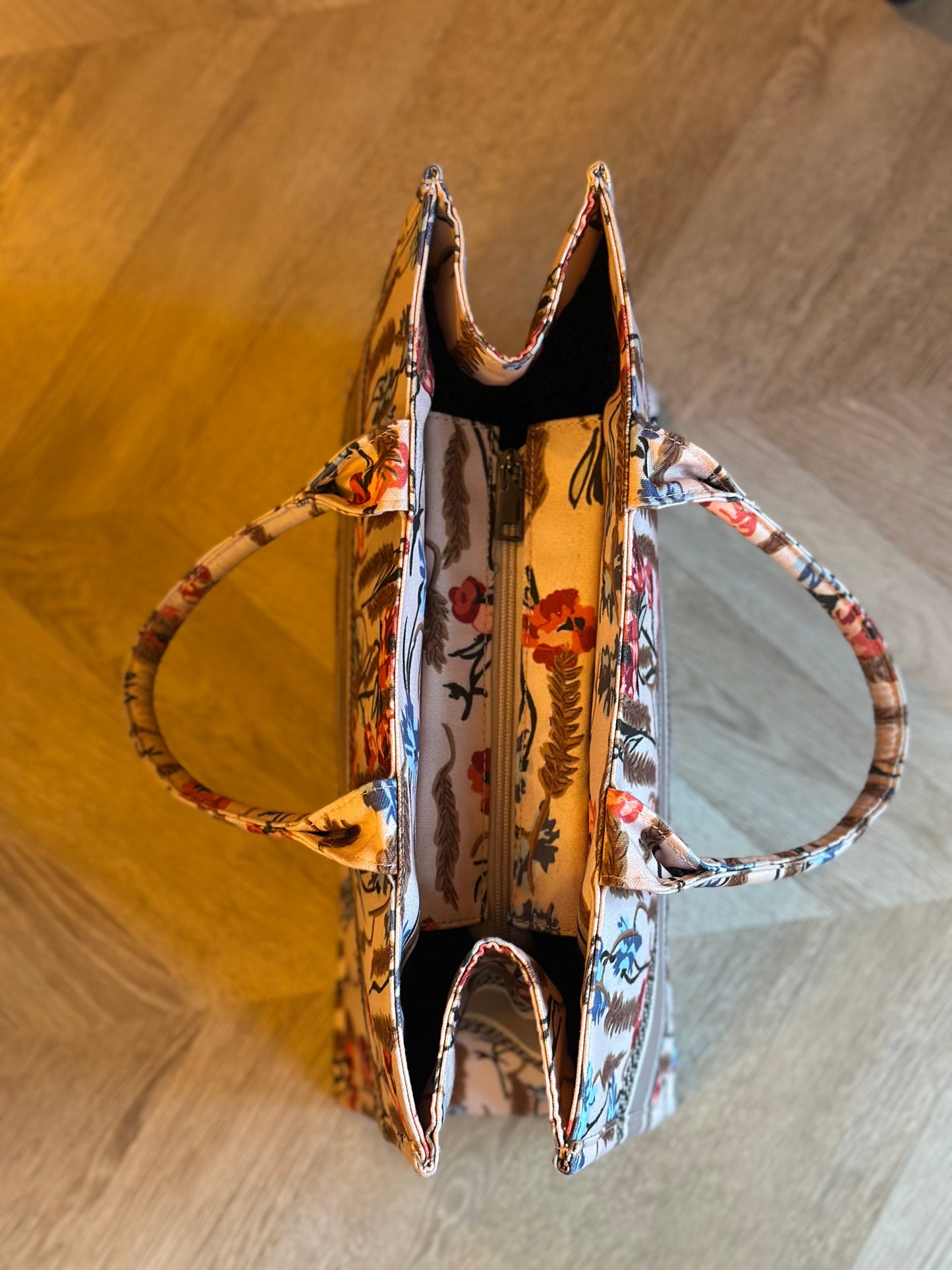Grand sac cabas à fleurs