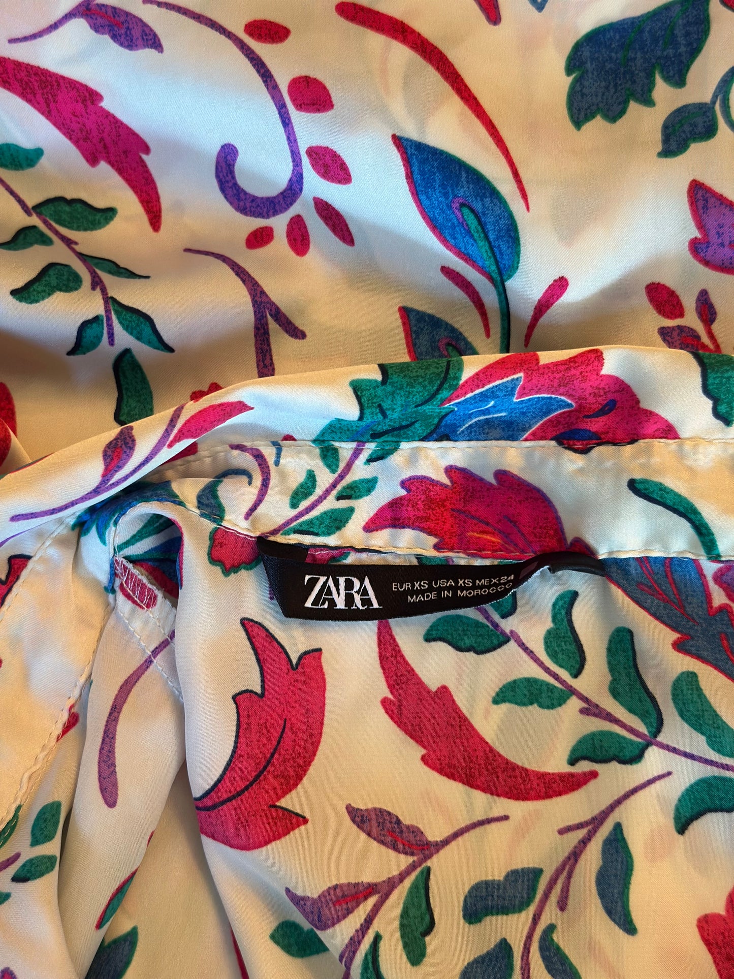 Chemise imprimé floral coloré T.36