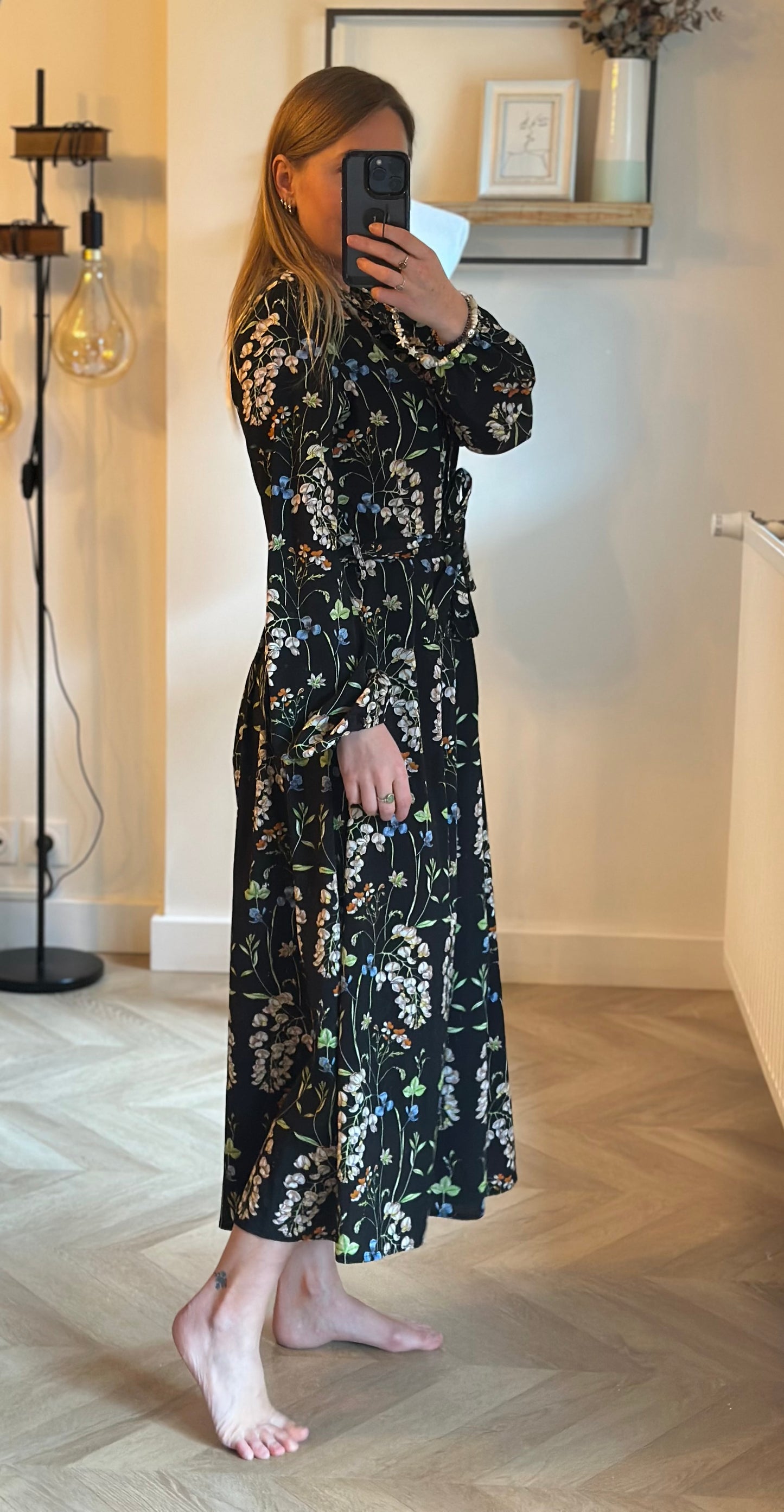 Robe longue fleurie T.38