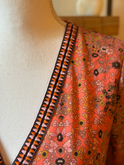 Robe fluide à fleurs T.34