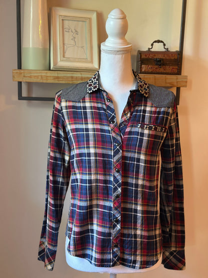 Chemise à carreaux T.36