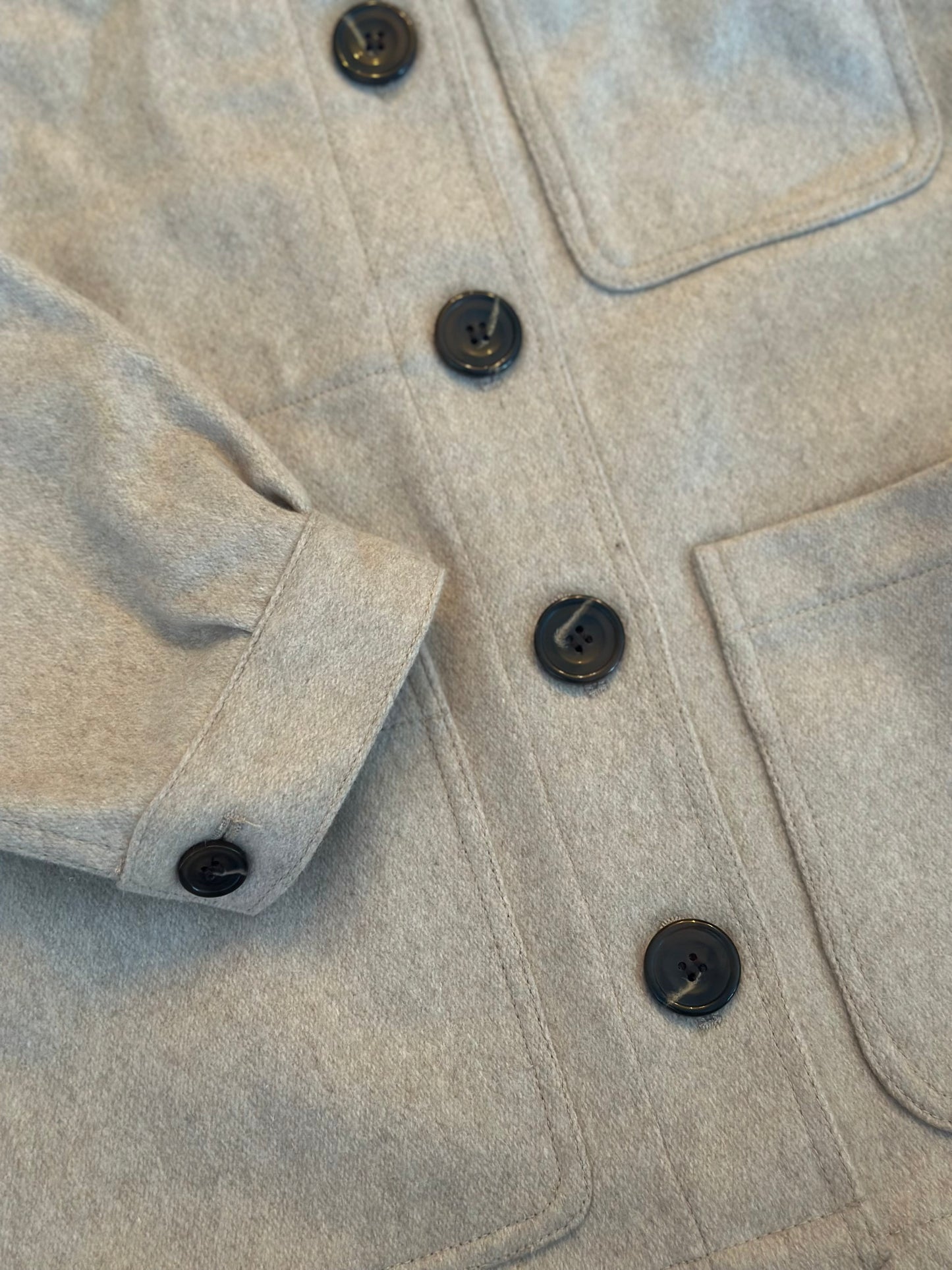 Veste en laine et cachemire beige T.38