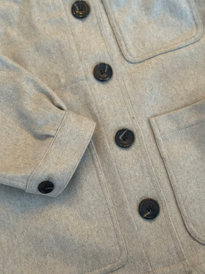 Veste en laine et cachemire beige T.38