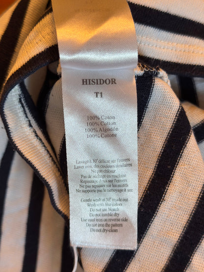 T-shirt marinière broderie bateau en coton T.36
