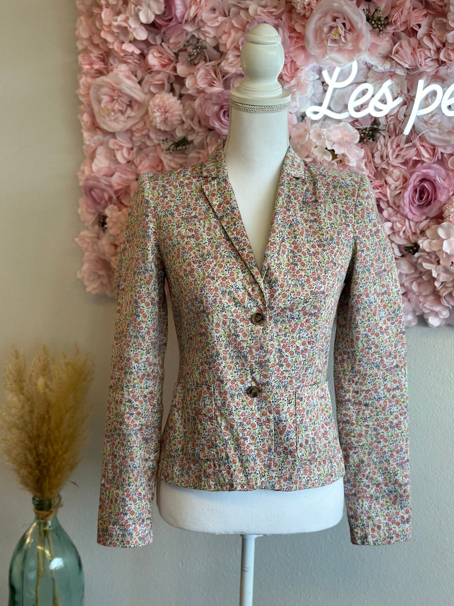 Blazer imprimé fleuri en Liberty T.34/36