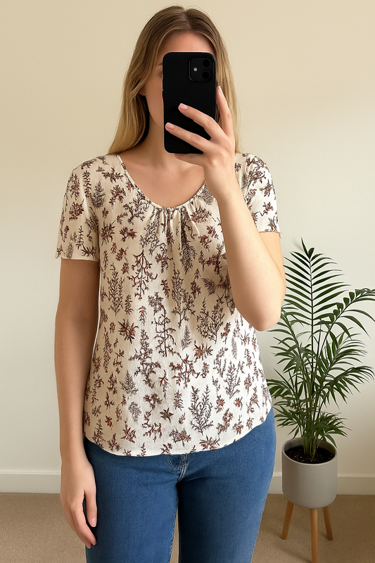 Blouse imprimé floral T.36/38