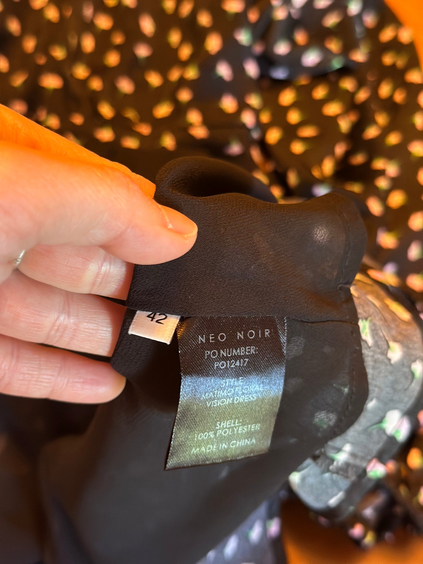 Robe fluide imprimé fleurs T.42