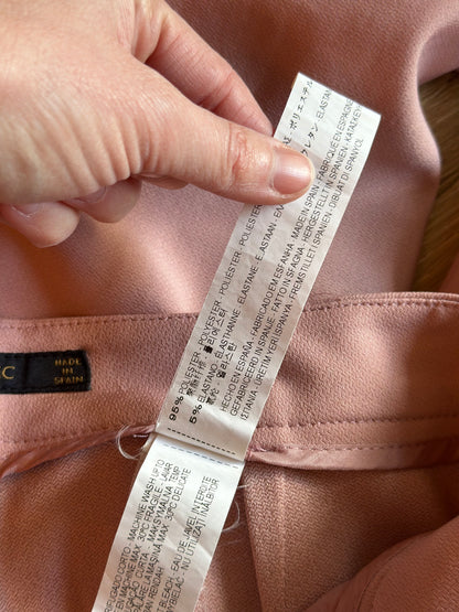 Pantalon large rose poudré T.34