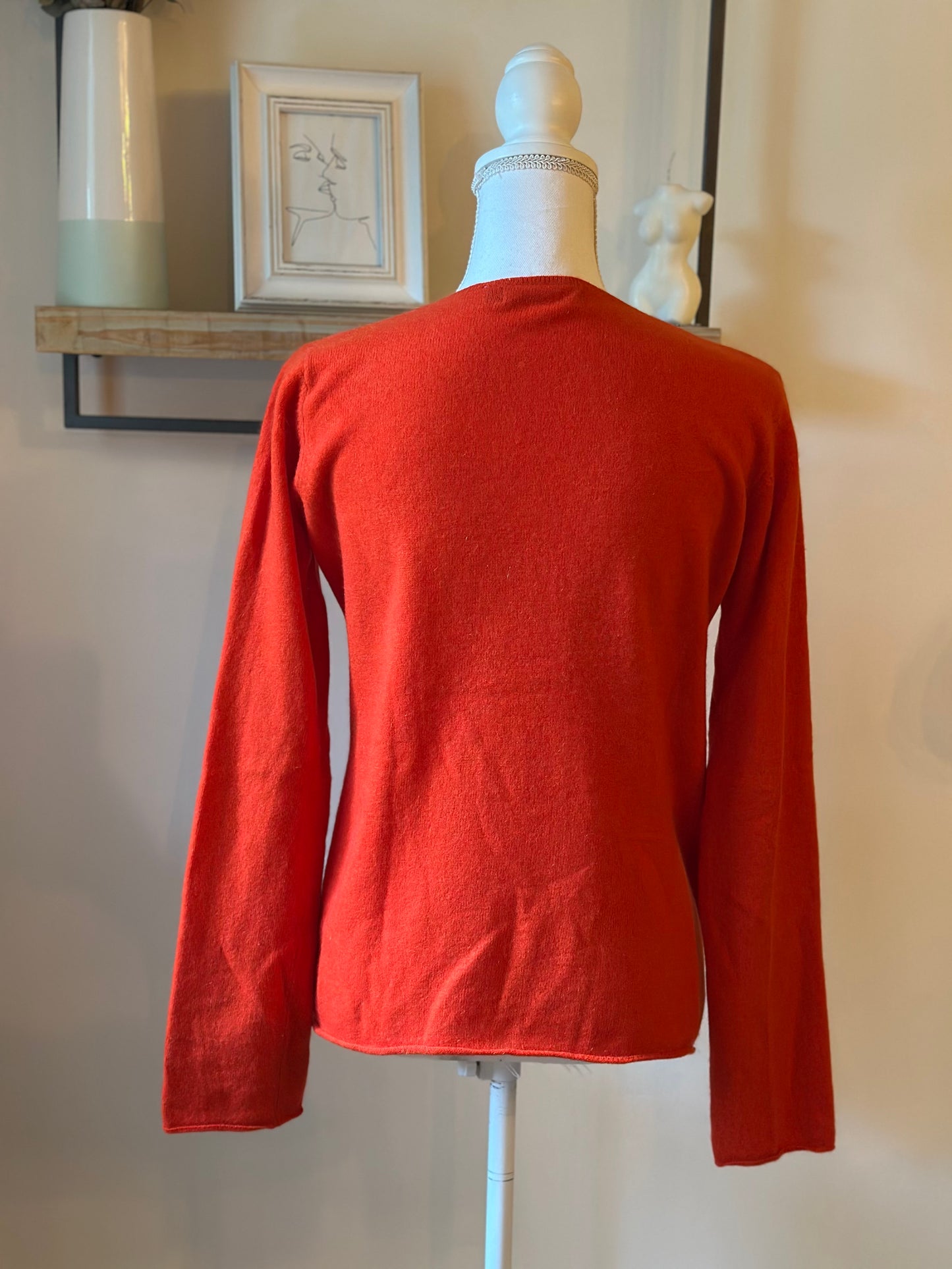 Pull col V 100 % cachemire T.38