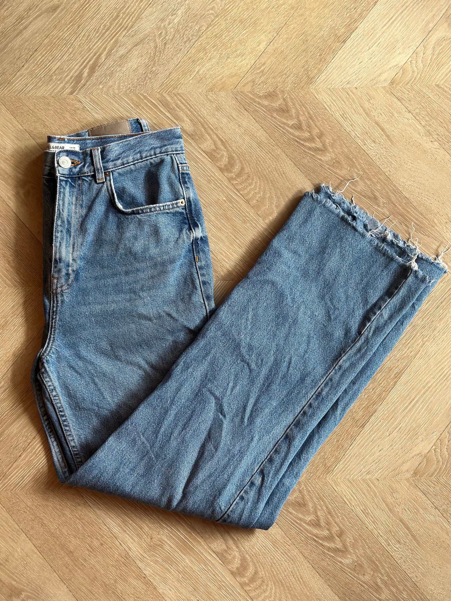 Jean jambes larges 100% coton T.38