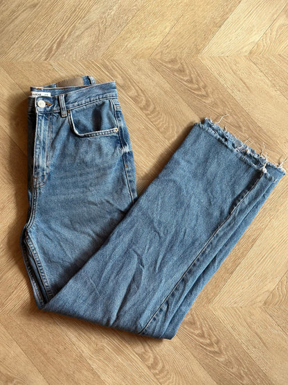 Jean jambes larges 100% coton T.38