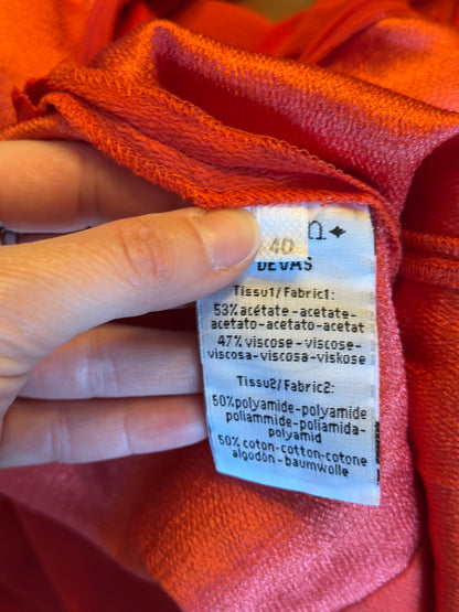 Combishort rouge décolleté dentelle Devas T.38