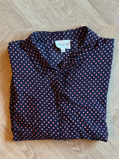 Chemise fluide imprimé pois viscose T.44