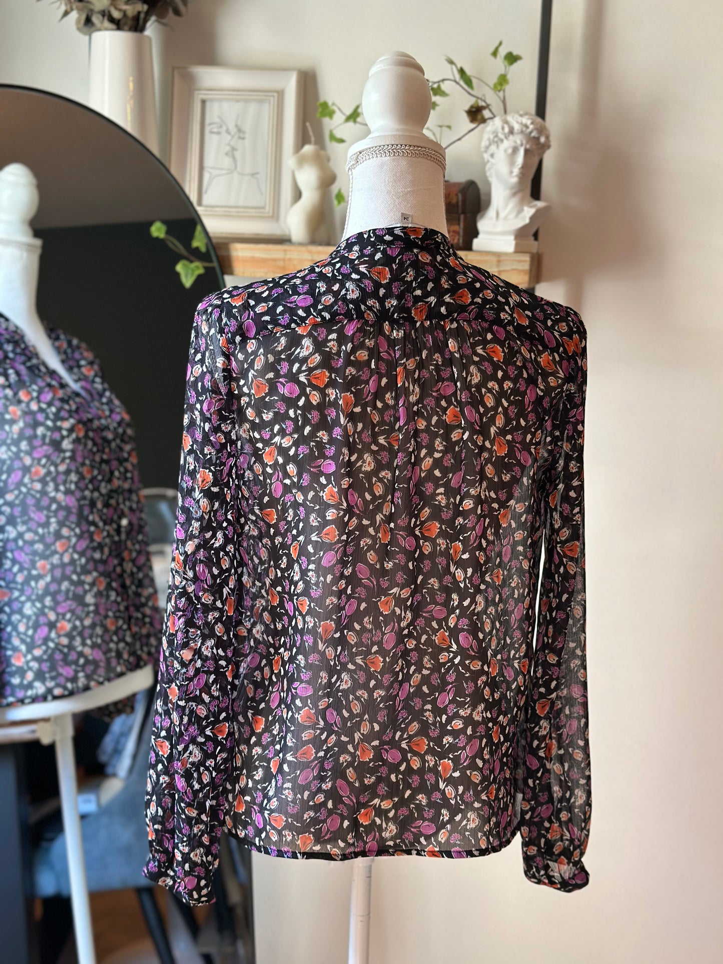 Blouse légère imprimé fleuri T.34