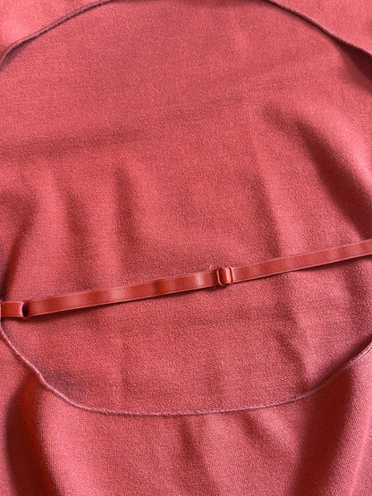 Robe courte moulante terracotta neuf avec étiquette T.38/40