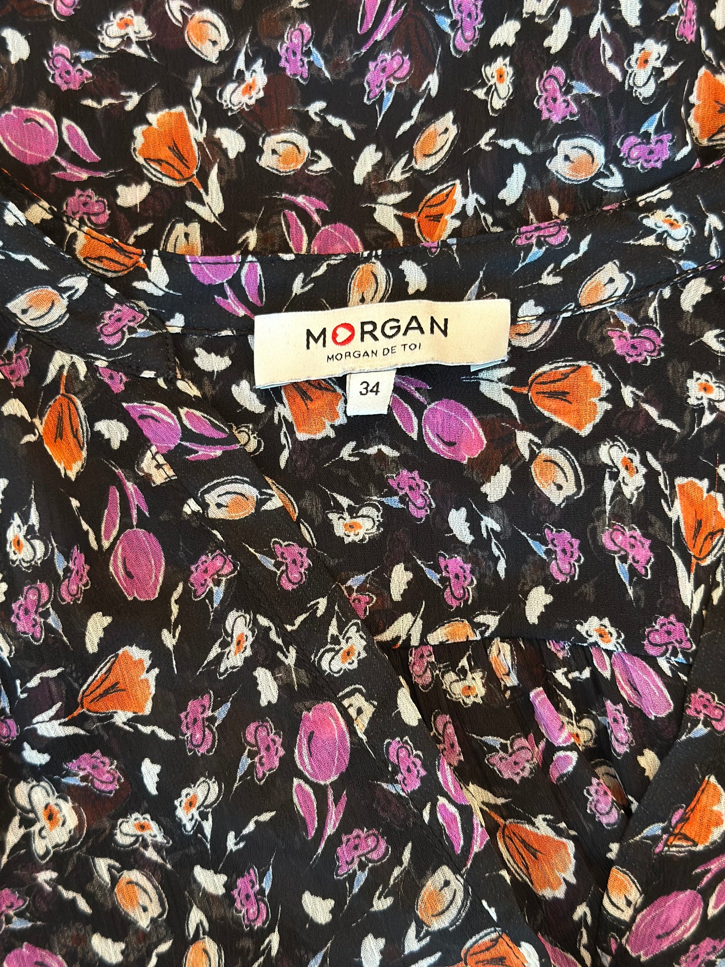 Blouse légère imprimé fleuri T.34