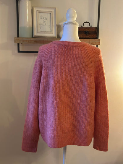 Pull rose clair en maille douce T.42