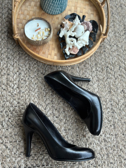 Escarpins cuir noir P.36